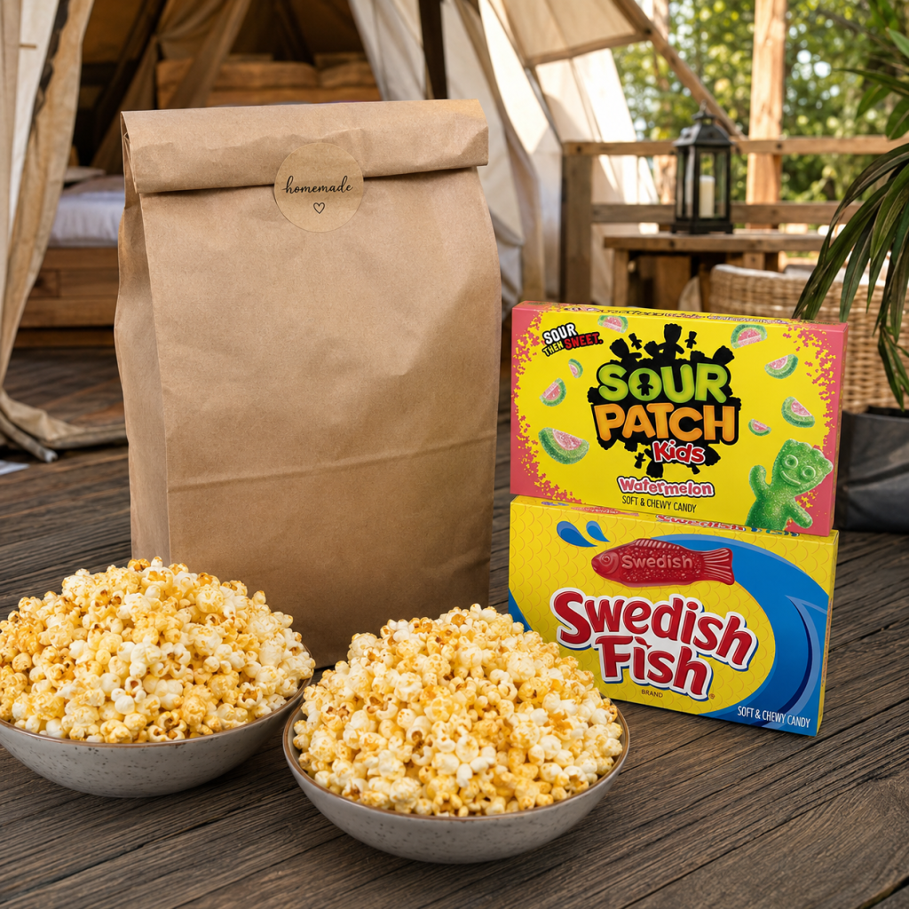 Monument Glamping | Popcorn & Sweets 🍿