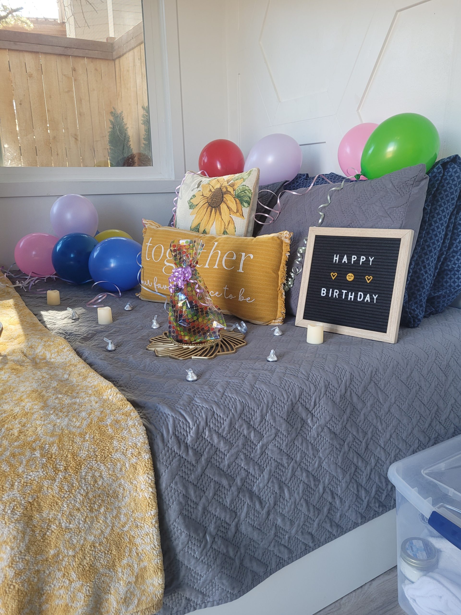 Monument Glamping | Celebration Setups at Monument Glamping — Staged by a Local High Schooler Who Loves the Work