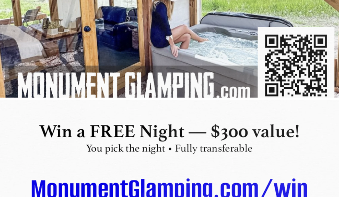 Monument Glamping | Win a Free Night at Monument Glamping — Enter Before the Parade
